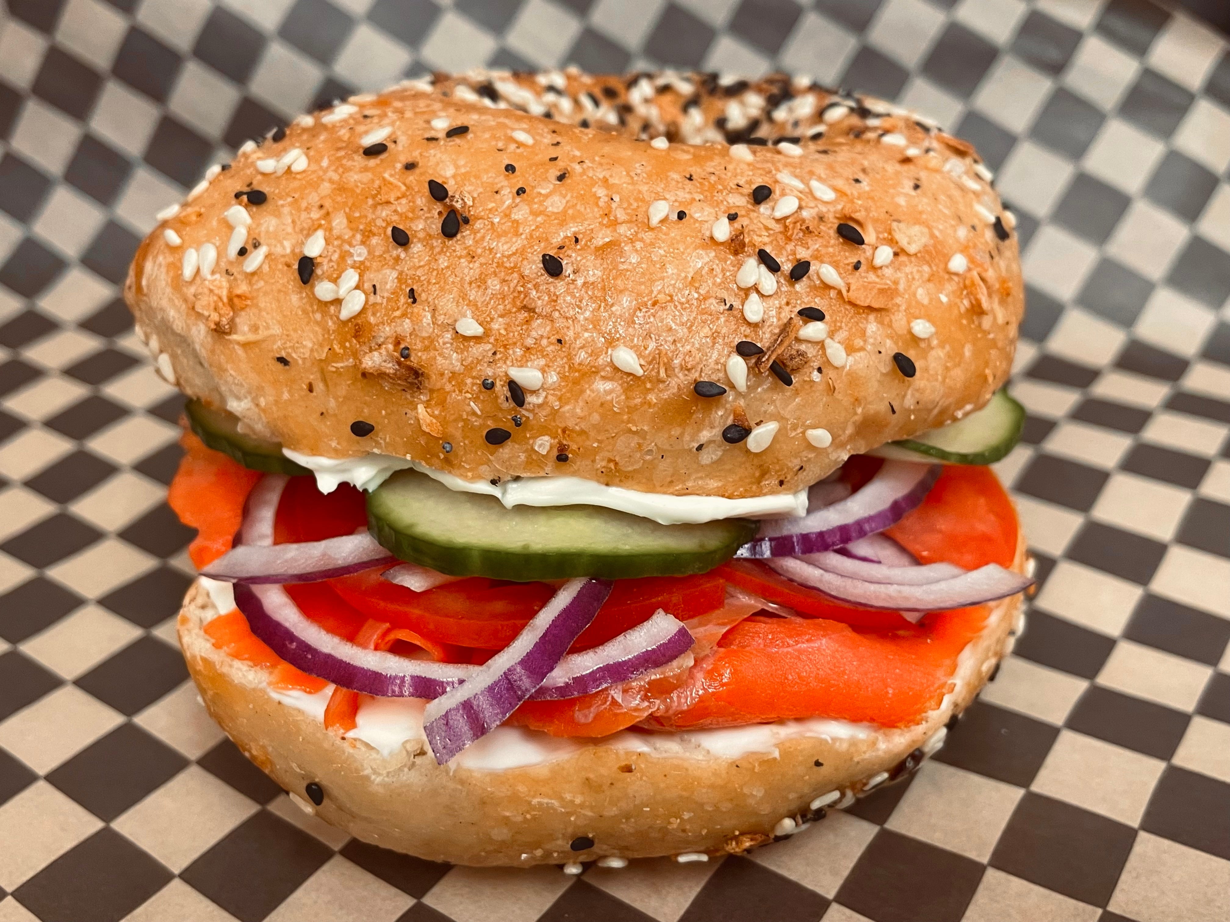 Lox Bagel Sando