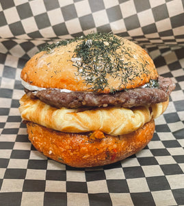 Sausage, Egg and Cheese Sando